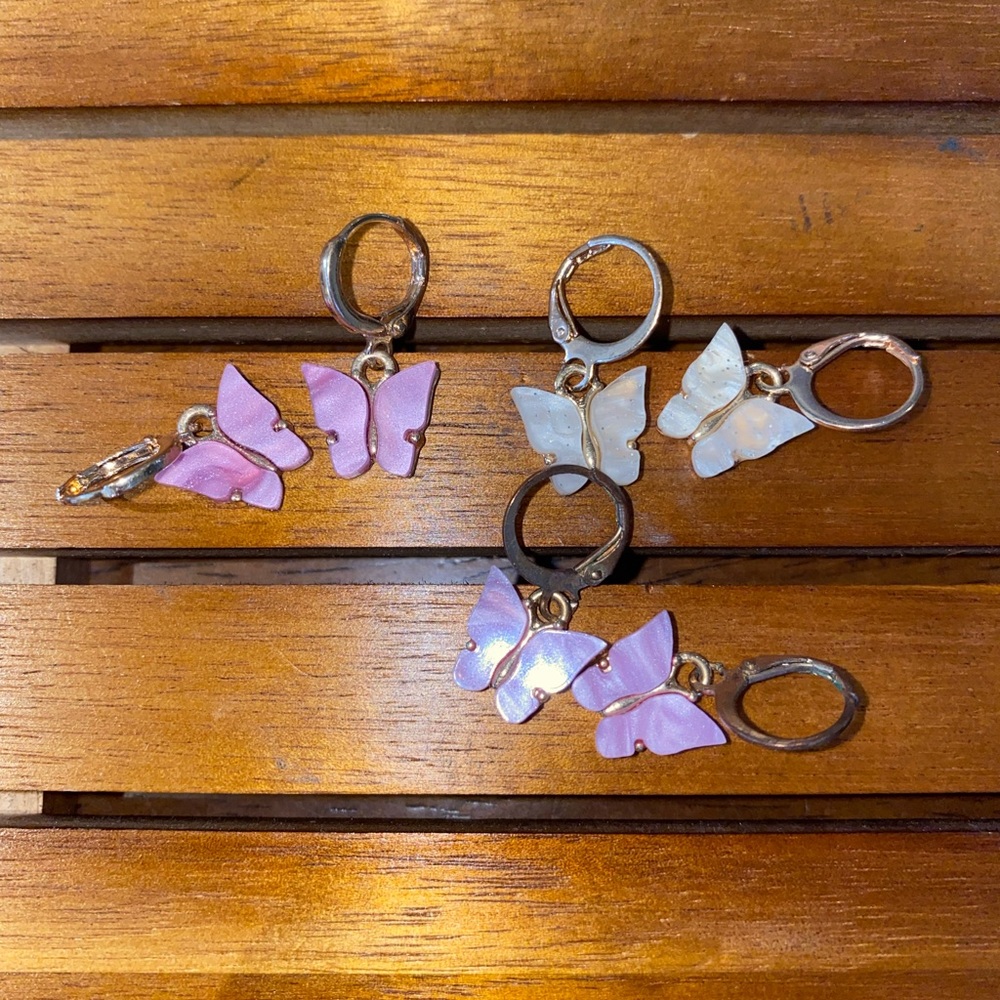 butterfly earrings